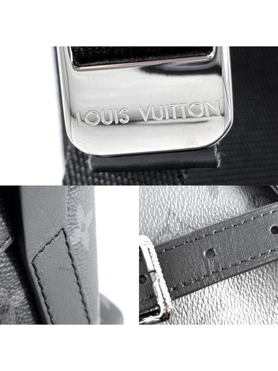 Louis Vuitton Backpack Monogram Eclipse Reverse Christopher MM Black Silver main image 8